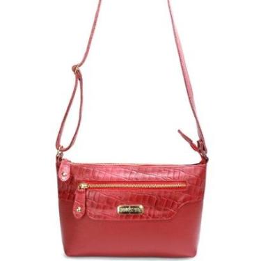 Imagem de Bolsa Feminina em Couro Legitimo Alça Transversal Pequena dia à dia Road Seven-Feminino