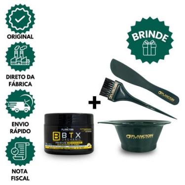 Imagem de BTX Premium Plancton 300g  Redução de Volume Sem Formol + Kit Aplicado