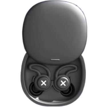 Imagem de Tampões de Ouvido de Silicone Reutilizáveis. Protetor Antirúido Abafador para Dormir, Natação ou Estudar (Preto, Tamanho único)