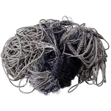Imagem de Rede de pesca cinza malha  5,0 fio 0,30mm - BellaPesca, 24 MALHAS, 50 