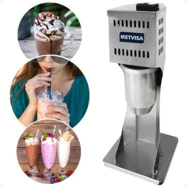 Imagem de Máquina Batedora De Milk Shake Profissional Inox Mixer Forte - Metvisa