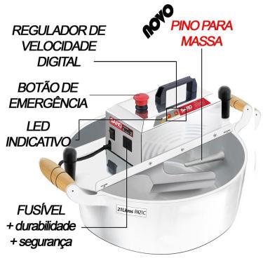 Imagem de Misturela Cozerela Para Fogão Sem Fogareiro 21 Litros Bivolt Saro