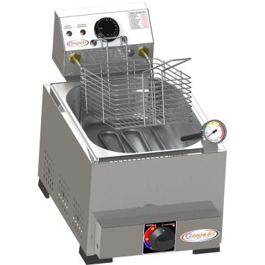 Imagem de Fritador A Gás E Elétrico Itajobi Conjugado 1 Cuba 5 Litros - 110v