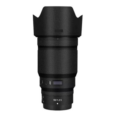 Imagem de Adesivo de lente de câmera para Nikon Z 50 mm F1.2S Película protetora de vinil decalque skin para 50 1.2 (preto fosco)