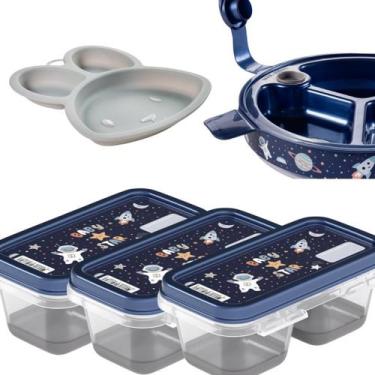 Imagem de Prato Bebe porta papinha prato térmico introdução alimentar - Buba