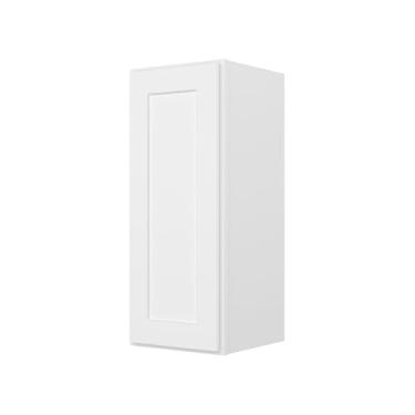 Imagem de Furinno Pronto para montar armário de cozinha de parede 1 porta - 2 prateleiras, 12 (P) x 12 (L) x 30 A, branco