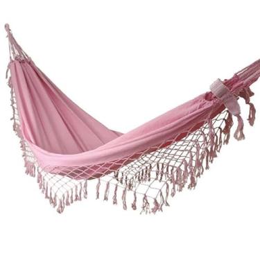 Imagem de Rede De Descanso Dormir Casal Decorativa(Rosa)