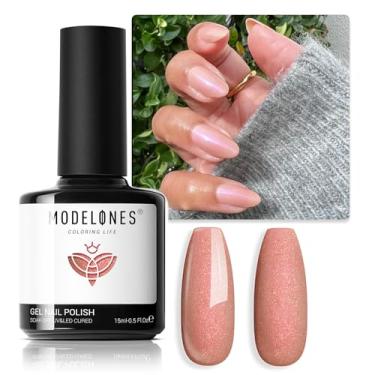 Imagem de modelones Esmalte Em Gel Iridescente Com Brilho, Laranja Folha De Bordo, Holográfico, Nude, Marrom, Glitter, Soak Off, Led Art, Faça Você Mesmo, Presente Salão, 15 Ml