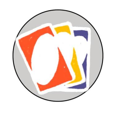 Imagem de Adesivo Decorativo Redondo, Tema Jogos, 10 cm, Modelos 06JG-16JG (JG10, ADESIVO PAPEL TRANSPARENTE, 10 CM)