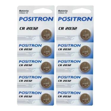 Imagem de 10 Bateria Alarme Positron G3 G4 G5 Cr2032 Serjão Moto Peças