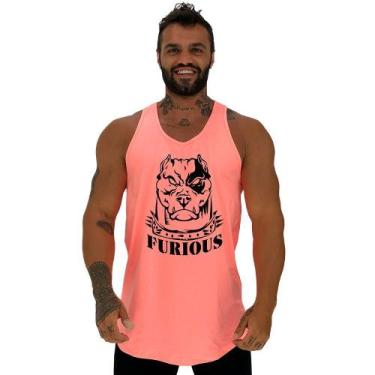 Imagem de Regata Longline Estampada Masculina MXD Conceito Pitbull Pirata, Laran