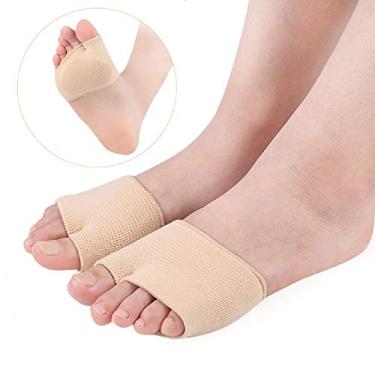 Imagem de Almofada metatarsal manga metatarsal Metatarsalgia Morton's Neuroma verrugas plantares almofada de gel meia meia meia almofada de dança - 1 par, Amarelo claro, S women 4-8 (eu35-40)
