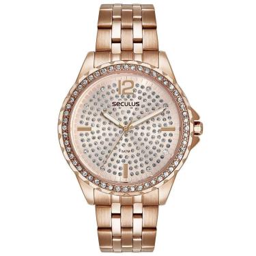 Imagem de Relógio Feminino Seculus Cristais 44238LPSVRS2
