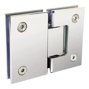 Imagem de Dobradiça 1010 Inox 180 Porta E Box Vid/Vid Gv48 Polida Aço