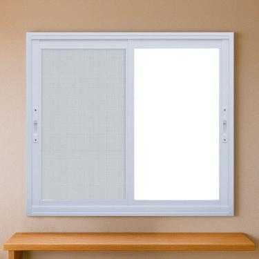Imagem de Janela de Alumínio com Tela Mosquiteira Branco