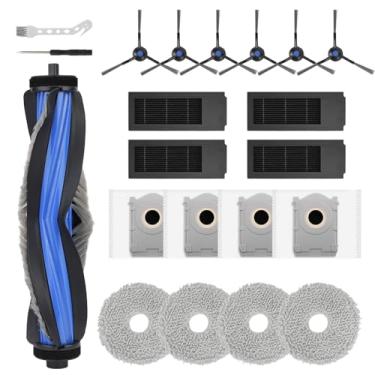 Imagem de 19 peças de acessórios para aspirador de pó ECOVACS DEEBOT T50 PRO Omni Robot, peças de reposição, escova principal, escova lateral, filtro lavável, esfregão, saco de poeira