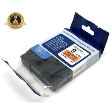 Imagem de Fita Compatível Brother Tz Tze 821 Dourada Letra Preta 9mm - Genérica 