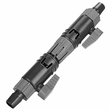 Imagem de Zerodis Conector de Plástico Aquário Tap Dupla Com Válvula de Controle de água Caixa de Armazenamento de Mangueira de Peixe para Filtro Aquário, Ajuste para a água de de Abdom (K-16/22mm)