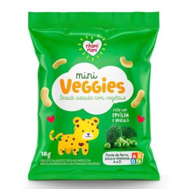 Imagem de Biscoito Infantil Mini Veggies Snack Ervilha e Brócolis 18g - NHAMI MA