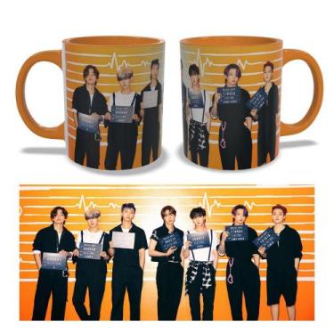 Imagem de Caneca Pop BTS - Laranja - Love Pop