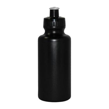 Imagem de Kit 50 Squeezes 550Ml Preto Plástico Premium