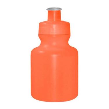 Imagem de Kit 50 Squeezes 300Ml Laranja Neon Plástico Premium