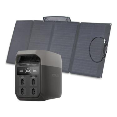 Imagem de Kit Gerador Delta 3 1800w + Painel Solar 160w Ecoflow