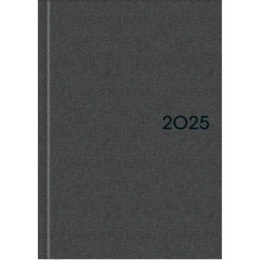 Imagem de Agenda Executiva Costurada Capa Dura Milano 2025 - Chumbo - 12,3x16,6cm - Tilibra