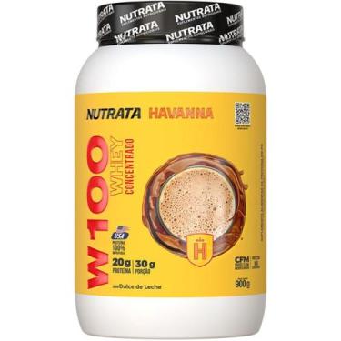 Imagem de Whey protein w100 doce de leite havanna 900gr nutrata