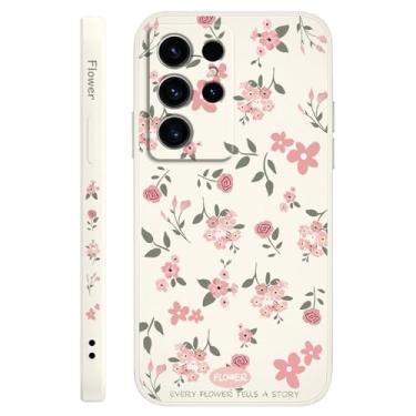 Imagem de Capa de celular com aroma floral para Samsung Galaxy S25 S24 S23 S22 S21 S20 Ultra Plus FE Note 20 Ultra 10 Plus, branca, para S24FE