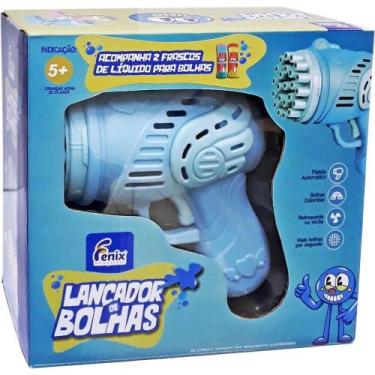 Imagem de Lancador de bolhas de sabao azul fenix