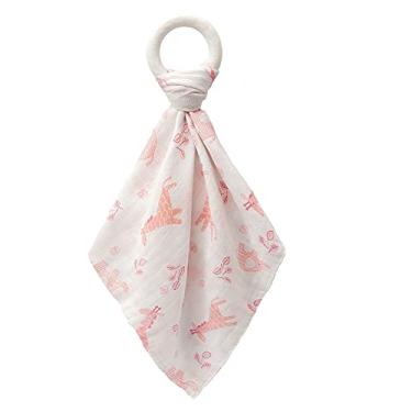 Imagem de Naninha Estampada Com Mordedor Argola - Rosa, Buba, Rosa