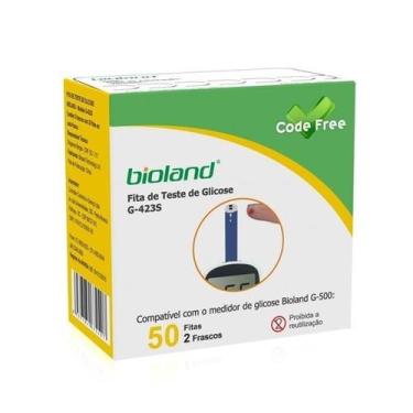 Imagem de Tiras de Glicose Bioland 50 Unindades G-423S Code Free