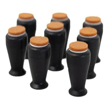 Imagem de Kit 12 Silicone Feltro Pezinho Perna Cadeira Mesa 15 A 23Mm - Geoprote