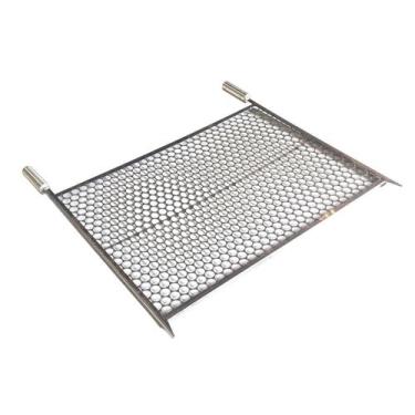 Imagem de Grelha Moeda Inox Chapa Grossa C/ Ponta 5037,5 Churrasco - INOX LAURIN