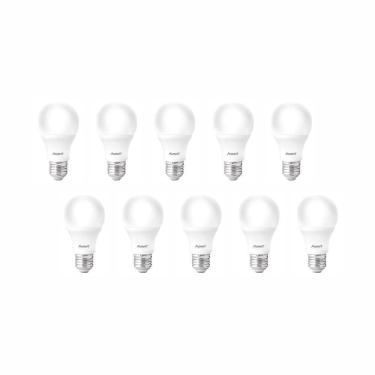 Imagem de Kit 10 Lâmpadas Led Pera 7W Bivolt E27 6500K Luzbranca Avant