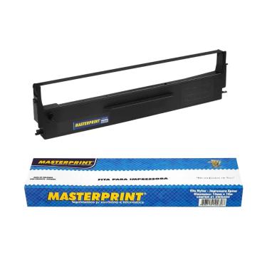 Imagem de Fita Matricial Preta Compativel com Epson MX80 LX300 LX810 FX850 13mmX10m Nylon