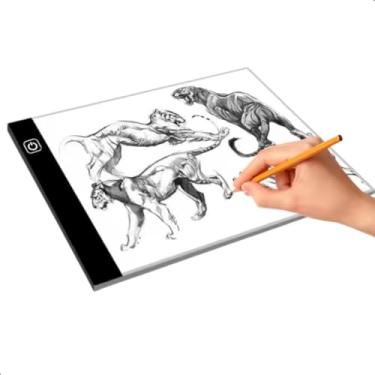 Imagem de Prancheta de Desenho com Luz LED A3 USB – Mesa de Luz com 3 Níveis de Iluminação, Ideal para Desenho Técnico, Esboços, Desenhistas e Crianças Profissional Mesa Led A3 Desenho Transposição Premium