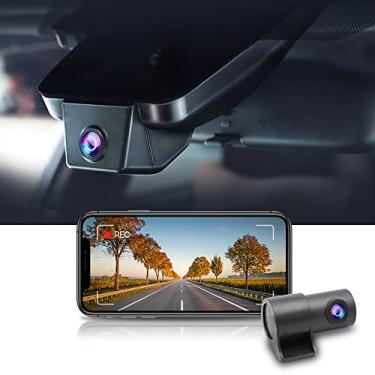 Imagem de Fitcamx Frontal 2K+Traseira 1080P Dash Cam Adequada para Toyota bZ4X 2023-2025 XLE Limited Nightshade, OEM Estilo, 2 Canais HD Vídeo, WiFi & APP, Loop Gravação, G-Sensor, Plug & Play, 64GB Cartão