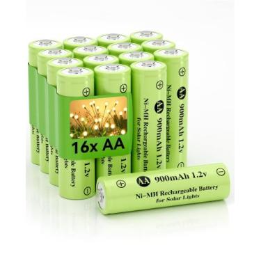Imagem de Baterias recarregáveis Howardly Ni-MH AA 900mAh 1,2 V (16 unidades)