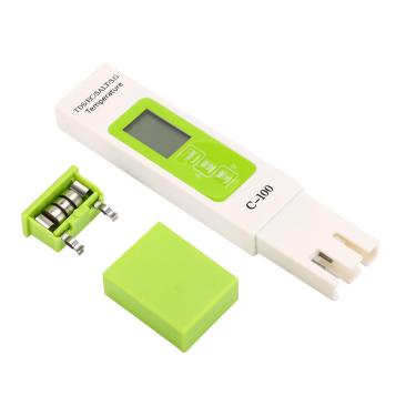 Imagem de Testador de Qualidade da água de Alta Sensibilidade, Medidor Rápido de Salinidade TDS EC para água Potável, Piscina, Aquário, de Osmose Reversa, Spa ou Hidropônico Com Sensor de