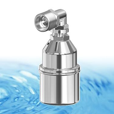 Imagem de Válvula flutuante de controle automático de nível de água, 3/4 polegadas, aço inoxidável 304, desligamento automático, mini válvula flutuante, sem eletricidade para tanque, piscina, lagoa, aquário