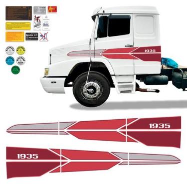 Imagem de Faixa Mercedes Mb 1935 Adesivo Lateral Vermelho Decorativo - SPORTINOX