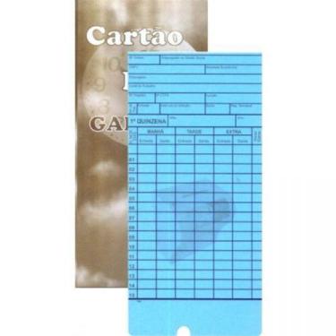 Imagem de Cartão de ponto cartolina tecnibra novo (azul) - CPMIL
