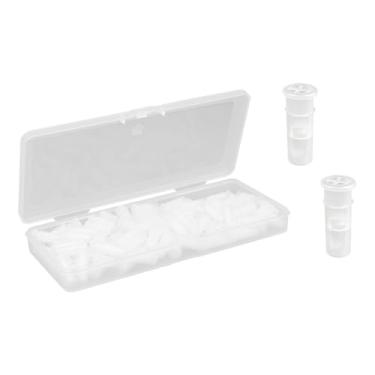 Imagem de LuckyOpt 100 peças de substituição para bola de brinquedos de cachorro, apito pequeno com estojo para reparo de brinquedos barulhentos de cães/sapatos/brinquedo de bola/brinquedos de pelúcia palheta