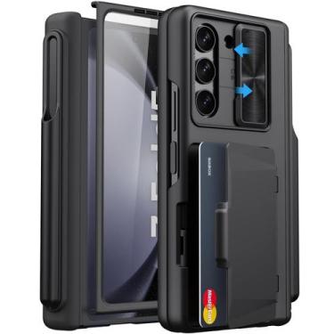 Imagem de Capa de telefone SIXBOX para Samsung Galaxy Z Fold 5 preta