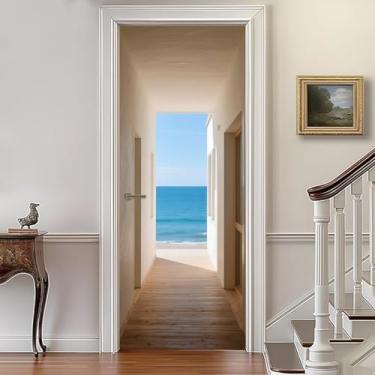 Imagem de COLORSPRING Papel de parede adesivo de porta 3D, decalques de murais de porta descascar e colar, capas de mural de parede autoadesivas removíveis decorativas (MT-8059)