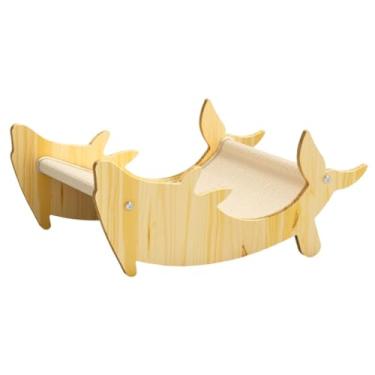 Imagem de Baoblaze Espreguiçadeira para cães e gatos, cama de rede para gatos com sofá de sisal, arranhador e cama resistente ao desgaste, adorável e confortável, cama