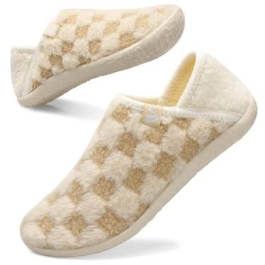 Imagem de Chinelos domésticos Spesoul Fuzzy para mulheres/homens com forro de pe