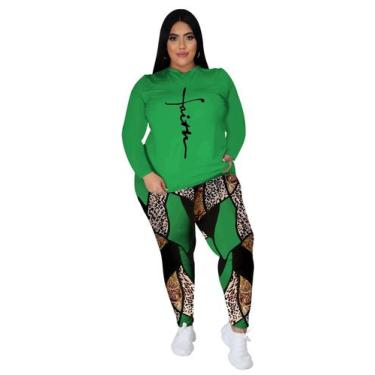 Imagem de Roupas de duas peças: moletons Tycorwd Plus Size para mulheres